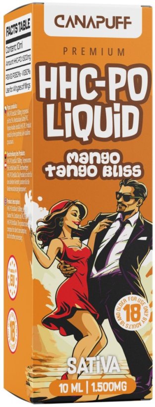 CanaPuff HHCPO Likwidu Mango Tango Bliss, 1500 mg, 10 ml