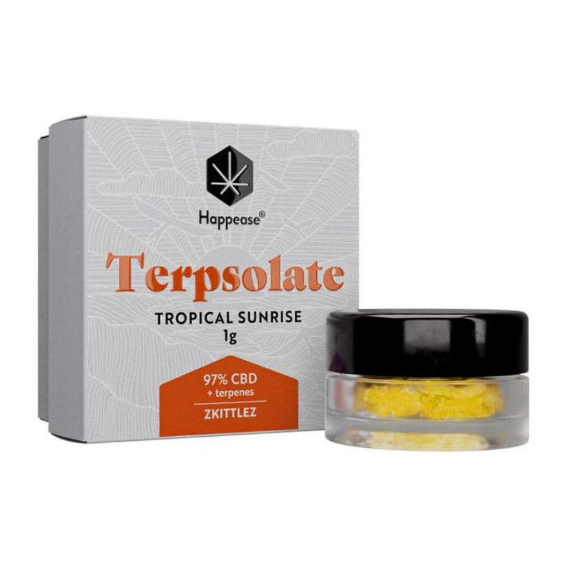 Happease - Екстракт Тропически изгрев Терпсолат, 97% CBD, 1g