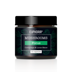 Euphoria Mushrooms Focus, 30 kapselia