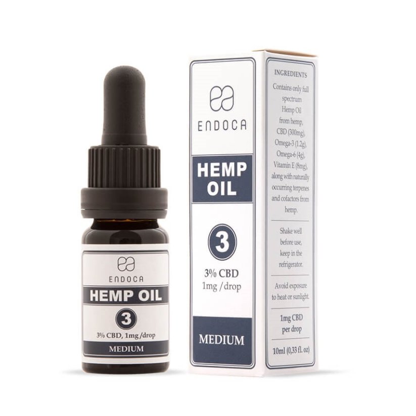 Endoca Hennepolie 300 mg CBD (3%), 10 ml