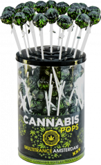 Cannabis Space Pops – საჩვენებელი კონტეინერი (100 ლოლი)
