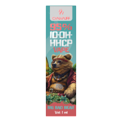 CanaPuff 10-OH-HHCP jednorazové vape pero Big Bad Bear, 10-OH-HHCP 95 %, 1 ml