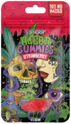 Euphoria H4CBD Gummies Capsuni, 3 buc x 40 mg, 120 mg