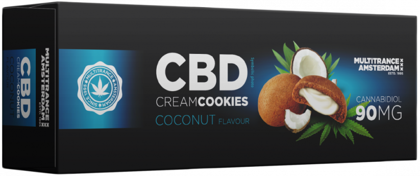 CBD kookosekreemi küpsised (90 mg)