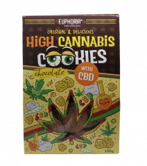 Alto Cannabis Chocolate biscoitos com CDB, 100g