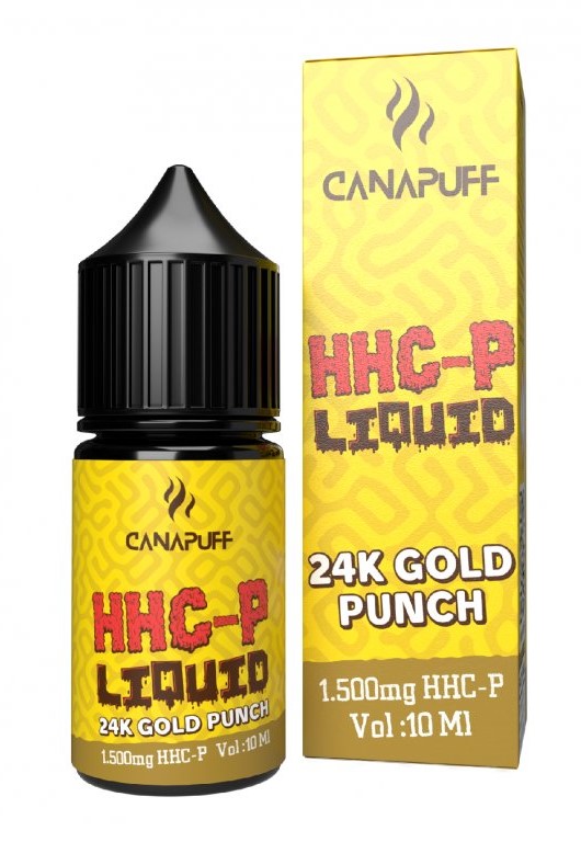 CanaPuff HHCP tekući 24K zlatni punč, 1500 mg, 10 ml