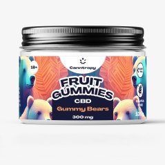 Canntropy CBD Fruit Gummies Gummy Bears, 60 db x 5 mg, 300 mg CBD, 135 g