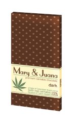 Euphoria Mary & Juana pure chocolade met wietzaadjes (70 % cacao) 80 g