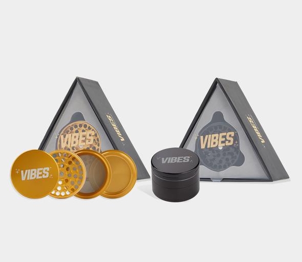 Vibes x Aerospaced Grinder 4 parts, 63mm - Gold