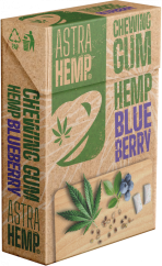 Žvečilni gumi Astra Hemp Blueberry Cannabis (brez sladkorja)