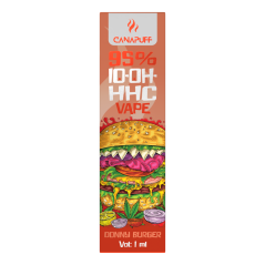 CanaPuff 10-OH-HHC ერთჯერადი Vape Pen Donny Burger, 10-OH-HHC 95%, 1 მლ