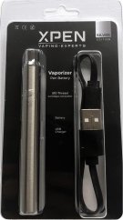 X-Pen Silver Vape Pen Akku mit 510er Gewinde + USB-Ladegerät