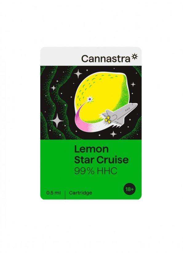 Cannastra HHC Cartridge Lemon Star Cruise, 99%, 0,5ml