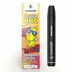 CanaPuff BANAAN KUSH 96 % HHC - Wegwerpbaar vape-pen, 1 ml