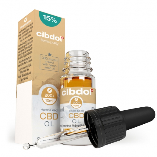 Cibdol Konopný olej s 15% CBD, 1380mg, 10ml