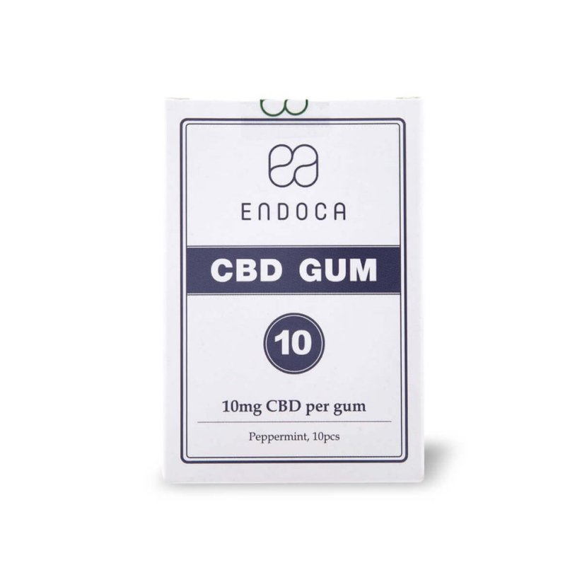 Endoca Kẹo cao su 100 mg CBD, 10 chiếc