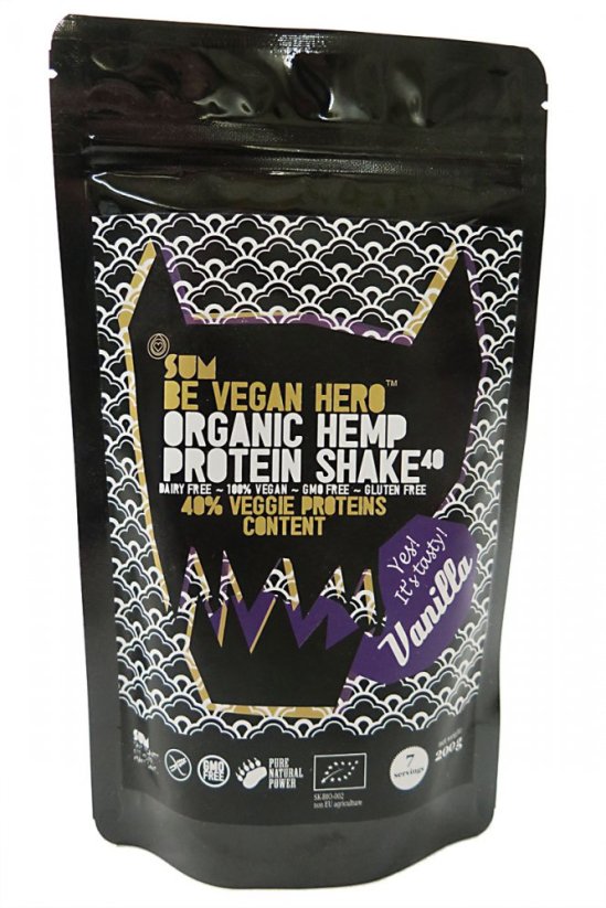 SUM Konopljin proteinski napitek Be Vegan Hero Vanilla 500g