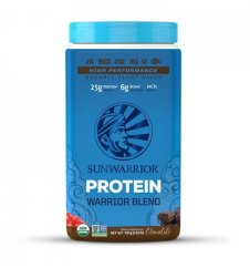 Sunwarrior Protein Blend BIO 750 g chocolade (erwten- en hennepeiwit)