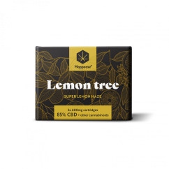Happease Lemon Tree skothylki 1200 mg, 85% CBD, 2 stk x 600 mg