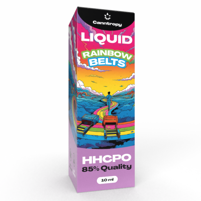 Canntropy HHCPO Likwidu Rainbow Belts, HHCPO 85% kwalità, 10ml