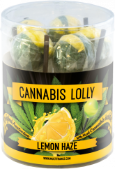 Cannabis Lemon Haze Lollies – darilna škatla (10 lizik), 24 škatel v kartonu