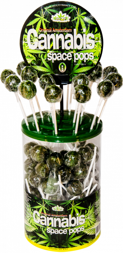 HaZe Cannabis Büyük Pops – Teşhir Kabı (100 Şeker)