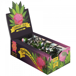 Acadele cu gumă de mestecat cu cannabis – Cutie de afișare (70 de acadele)