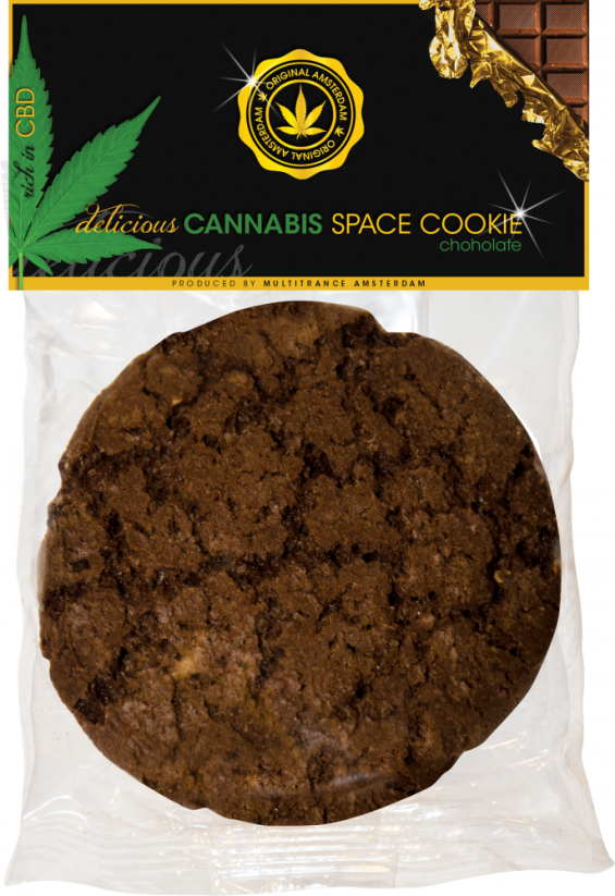 Cannabis Space Cookie Chocolate – kartón (24 škatúľ)