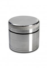 Neutral aluminium grinder 4part, 44x40mm - Silver