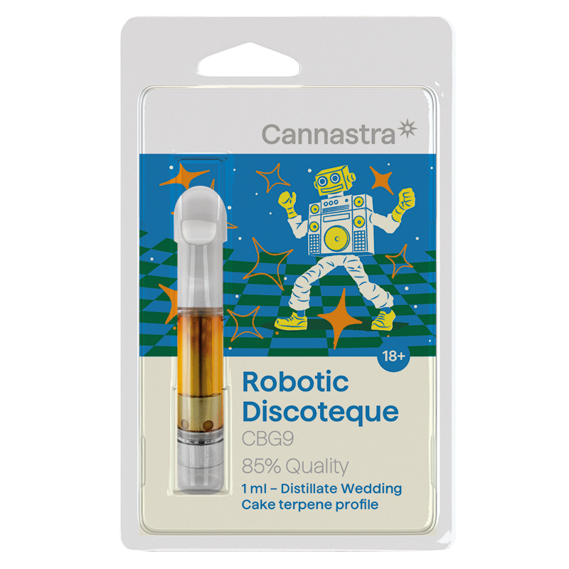 Cannastra Kartusz CBG9 Robotic Discoteque (tort weselny), jakość CBG9 85%, 1 ml