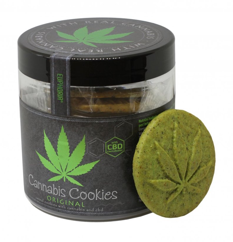 Euphoria Cannabis cookies Klassisk med CBD 110 g