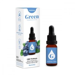 Green Pharmaceutics CBD blåbär tinktur - 10%, 1000mg, 10ml