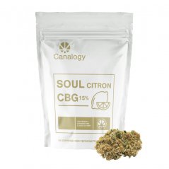 Canalogy CBG Konopný květ Soul Citron 16%, 1 g - 1000 g