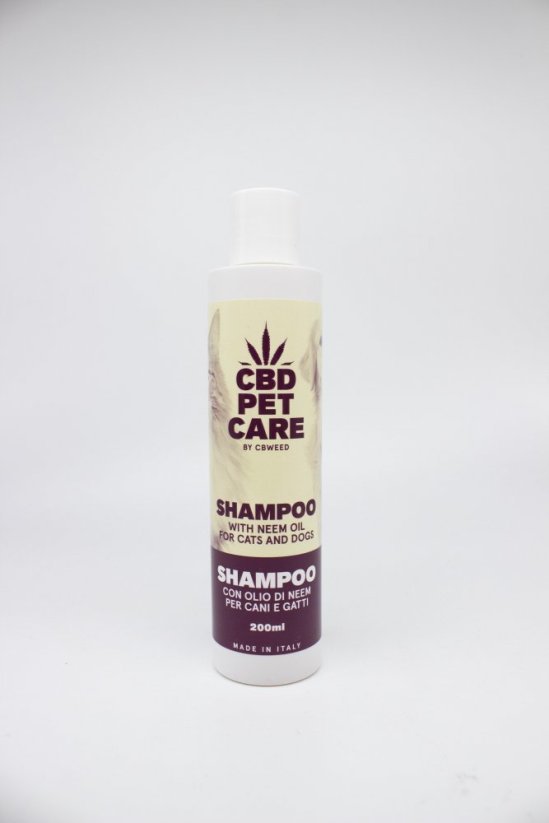 CBWeed Pet care CBD Shampoo de cânhamo para cães e gatos 200ml