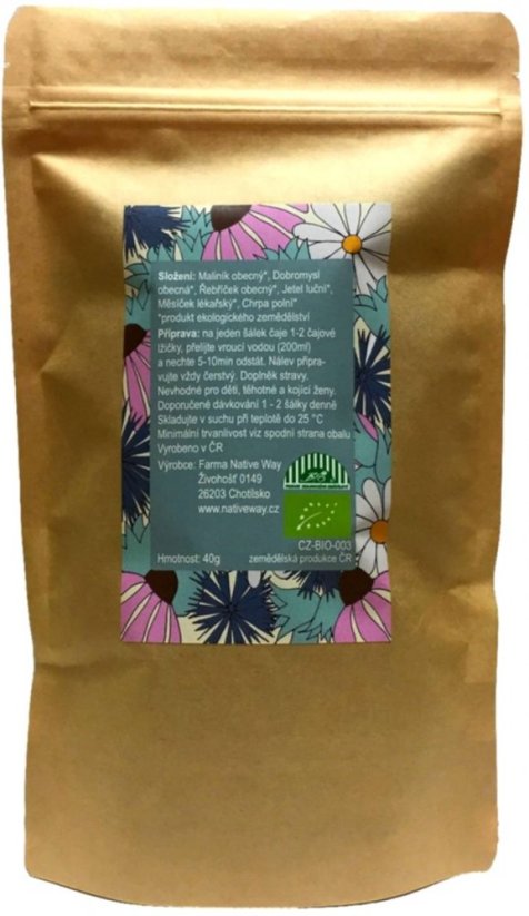 NATIVE WAY - FLOWER POWER herbal tea sprinkled with organic 40g