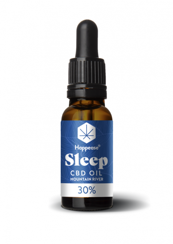 Happease Slaap CBD-olie Mountain River, 30 % CBD, 3000 mg, 10 ml