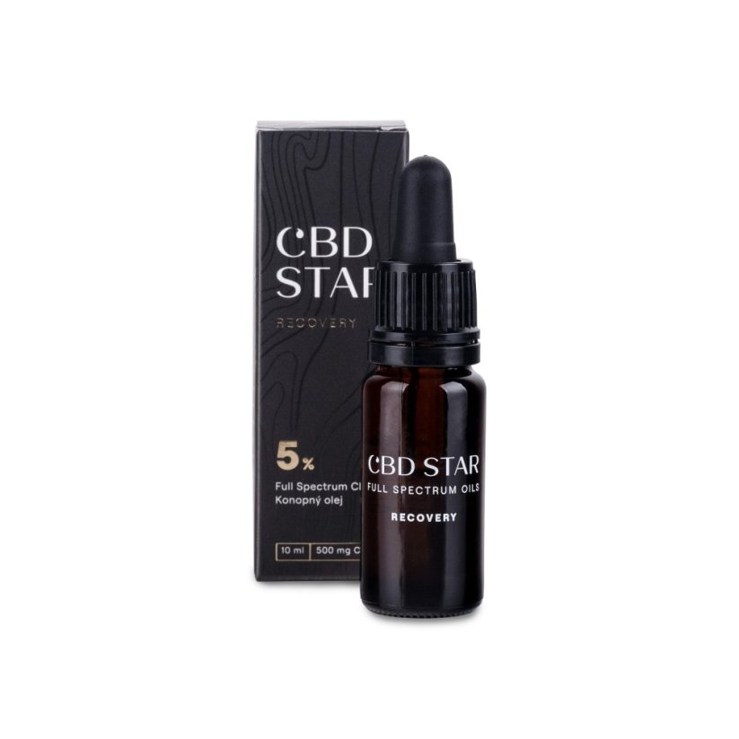 CBD Star Konopny CBG olejek RECOVERY 5%, 10 ml, 500 mg