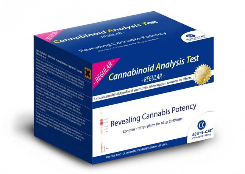 Alpha-CAT Prueba de análisis de cannabinoides - kit REGULAR