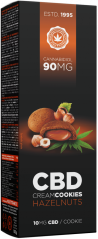 CBD Hasselnötter Cream Cookies (90 mg)