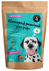 Zelena Zeme Hemp dainty köpekler için - sığır eti aroması 100g
