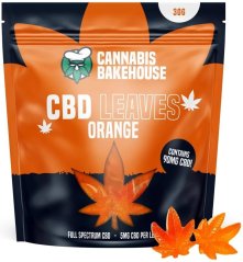 Cannabis Bakehouse - CBD guminiai lapai Oranžinė, 10pcs x 5mg CBD