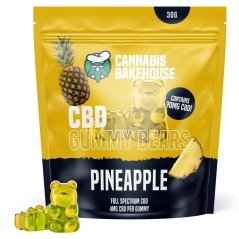 Cannabis Bakehouse CBD Gumi medvedi - Ananas, 30g, 22 kosov x 4mg CBD