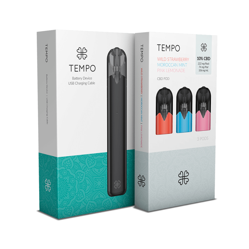 Harmony TEMPO CBD Starter komplekt Klassika, 318 mg CBD, 3pcs