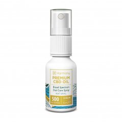 Harmony Cuidados bucais em spray CBD 500 mg, 15 ml, Natural