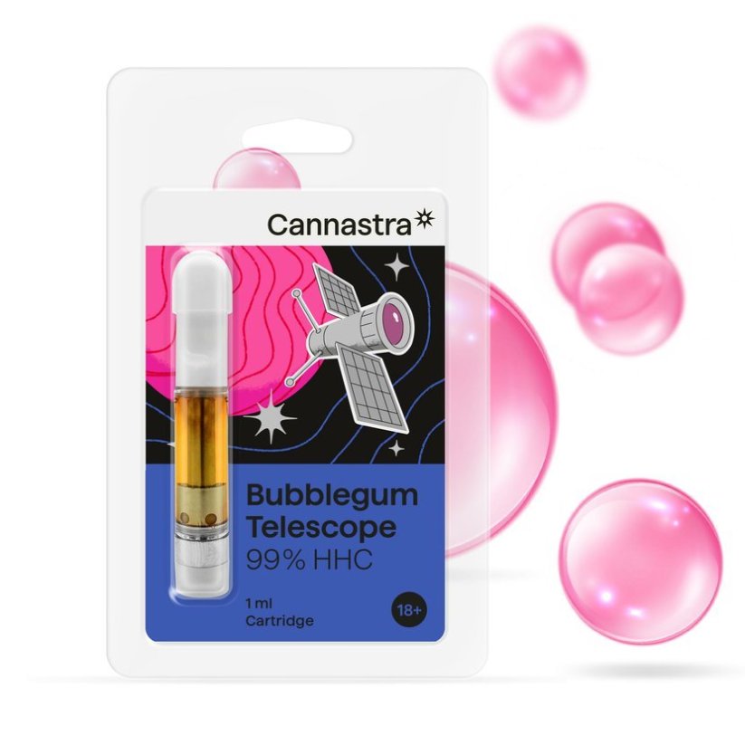 Cannastra HHC kazeta Bubblegum Telescope, 99% , 1 ml