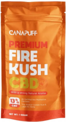 CanaPuff CBD კანაფის ყვავილის ცეცხლი კუში, CBD 13 %, 1 გ - 10 გ