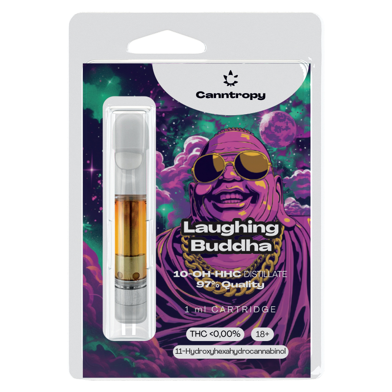 Canntropy Cartucho 10-OH-HHC Buda Risonho, 10-OH-HHC qualidade 97%, 1 ml