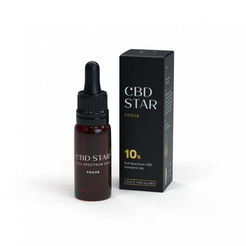 CBD Star Hennep CBD-olie FOCUS 10%, 10 ml, 1000 mg