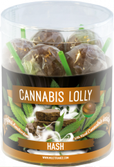 Cannabis Hash Lollies – ajándékdoboz (10 nyalóka), 24 doboz kartonban