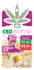 Euphoria lepilo Shatter Gorila (93 mg do 465 mg CBD)